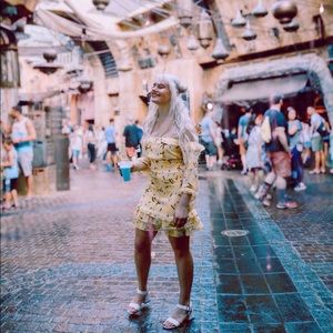 Padme inspired yellow floral dress from Dolls kill